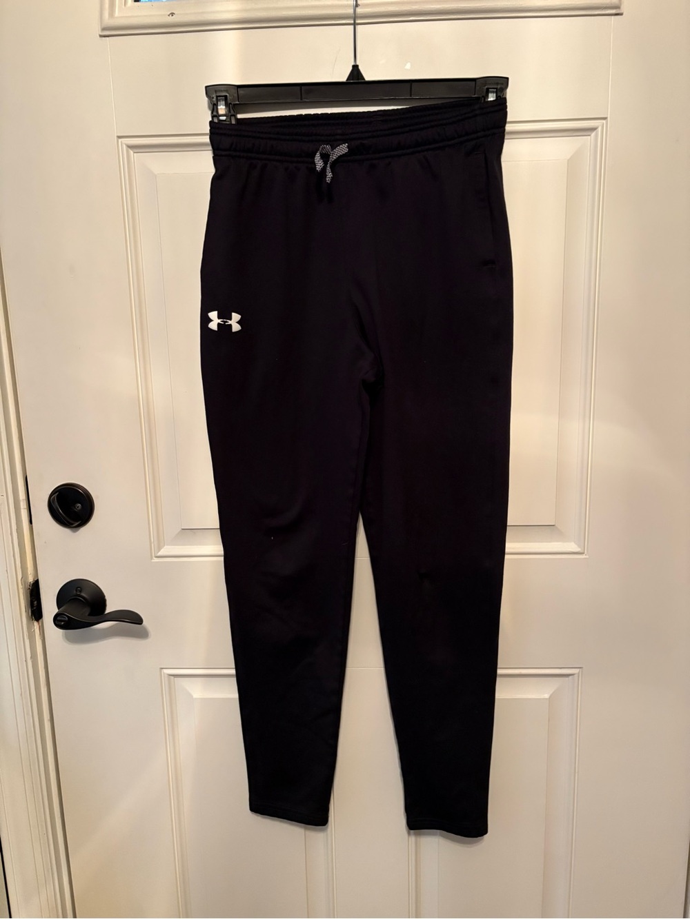 Under Armour Kids Black Athletic Joggers with Logo